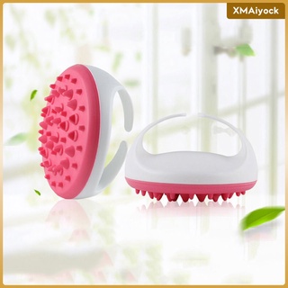 [xmaiyock] cepillo de masajeador de celulitis de silicona masajeador corporal relajante exfoliante rosa