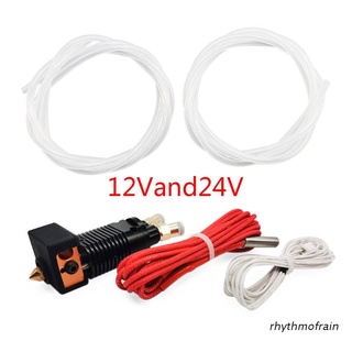 rhythmofrain 1set 12v/24v 2in1 extrusor 0.4mm boquilla hotend kit para impresora cr10 ender 3 3d