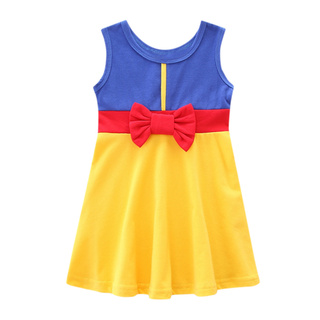 🔥 Promotion 🔥Chirdren Kids Girls Princess Belle Bowknot Birthday Dresses Costume Clothing【Acyfuun.mx】 (2)