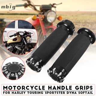 Mg 1 par de manillar de mano de motocicleta de 25 mm para Harley Sportster Dyna Softail @MY