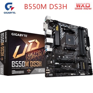 Used Gigabyte B550M DS3H Motherboard AMD B550 DDR4 128GB PCI-E 4.0 M.2 Desktop B550 Placa-Mãe AM4 HDMI-compatible Socket AM4 New (1)