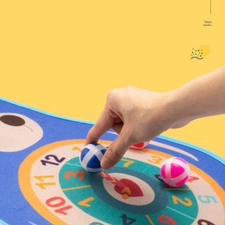 WEB Children Double-sided Cartoon Dart Board Throwing 8/16 Sticky Balls Indoor Toy