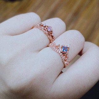 Nuevos anillos de princesa de Disney de tamaño ajustable anillos de cenicienta blanca nieve (9)