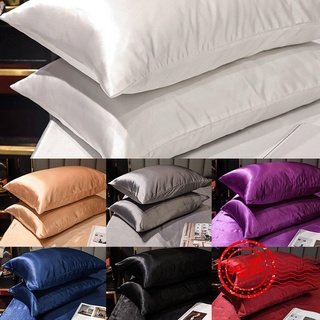 1 funda de almohada de seda de hielo de color puro imitación seda suave funda de almohada de tela personal funda de almohada p5i4