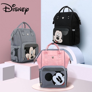 ❤Promoción❤Disney Classic Mickey Minnie USB bolsa de pañales mochila bolsa de bebé para mamá bolsa de maternidad impermeable para el cuidado del bebé bolsa de cochecito