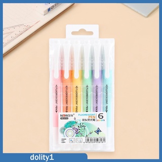 [DOLITY1] Paquete de 6 rotuladores multicolores/marcadores/lápiz para manualidades/escuela/arte