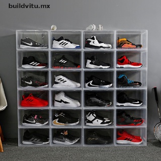 【buildvitu】 Shoe Box Display Collection Storage Box Sneakers Storage Style Acrylic Shoe Box [MX]