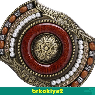 [brkokiya2] hombres's occidental indio vaquero hebilla nativo americano vintage hebilla de cinturón marrón (1)