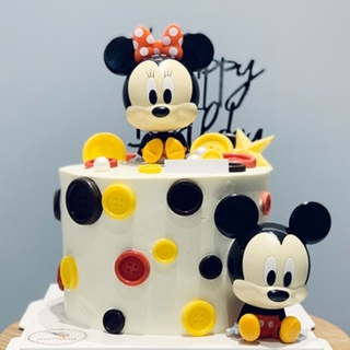 Dibujos Animados Mickey mouse Minnie Hornear Pastel Decoración Adornos De Tartas Bebé Fiesta De Cumpleaños Suministros Regalo