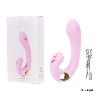 eas G Spot vibrador de calor impermeable lengua consolador vibradores Vagina estimulación Anal juguetes sexuales para mujeres recargables