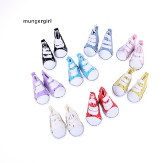Mungergirl 5cm Doll Accessories Sneakers Shoes for BJD dolls,Fashion Mini Canvas Shoes Toy MX