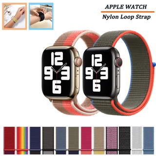 nylon loop correa deportiva de nailon para apple watch 38mm 40mm 42mm 44mm 41mm 45mm smartwatch pulsera
