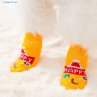 ledaminf moda cachorro calcetines gato perro pata zapatos calcetines antideslizantes fondo mascotas suministros