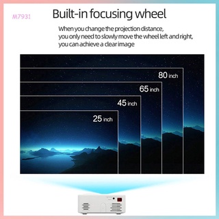 1080P 4K 7000LM LED Mini Projectors Full HD Movie Home Theater Theaters Portable Practical Projector (8)