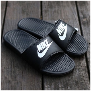 Nike sandalia Benassi hombres mujeres zapatillas negro-oro sandalia playa chanclas Nike sandalia mujeres hombres Unisex pareja amantes (2)
