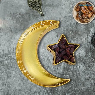 instantáneamenteoo eid mubarak moon star - bandeja para servir, postre, almacenamiento de alimentos, musulmán islámico
