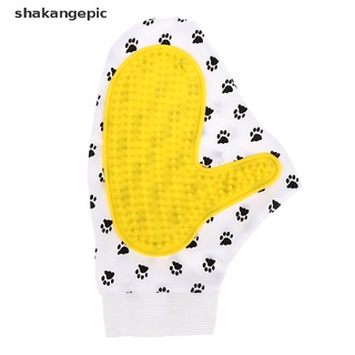 [shakangepic] guante de aseo para gatos guante de lana para mascotas pelo deshedding cepillo peine guante