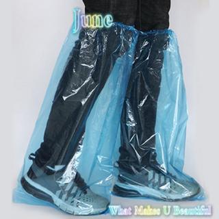 JUNE Protector grueso impermeable desechable de alta parte superior para zapatos de lluvia 5 pares