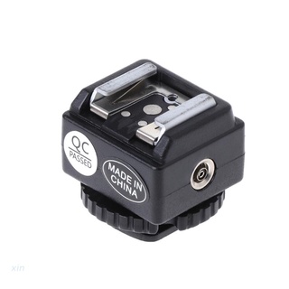 XI C-N2 Hot Shoe Convertidor Adaptador PC Sync Port Kit Para Nikon Flash A Canon Cámara