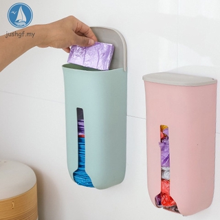 jsf dispensador de bolsas de plástico montado en la pared de comestibles bolsa de basura organizador para la cocina del hogar (5)