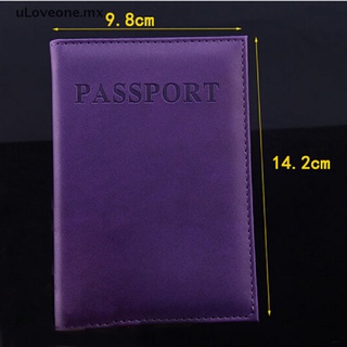 【uLoveone】 Women Men Passport Holder Faux Leather Travel Passport Cover Card Case Holder [MX]