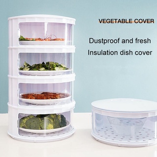 Cocina aislamiento tazón cubierta conjunto grueso Durable multicapa comida cubierta de alimentos se puede superponer para ahorrar espacio para alimentos