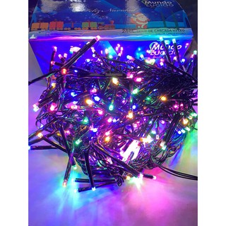 Series navideñas Cascada de luces led de colores 240Leds (1)