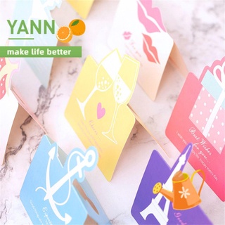 Yann Love Wish Card de san valentín Mini tarjeta de felicitación 3D creativa cumpleaños tarjeta de agradecimiento tarjeta de felicitación