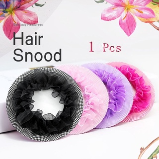 1pcs lindo bun snood niñas pelo red cubierta ballet accesorios para el cabello mujeres patinaje negro ganchillo bun