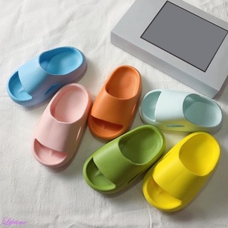 Niños y niñas antideslizante Simple Color sólido exterior desgaste suave fondo lindo sandalias y zapatillas (1)