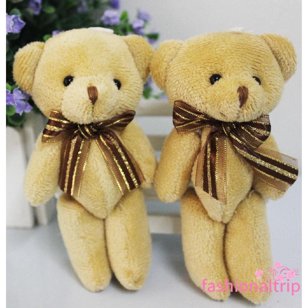 ANN-Mini peluche suave oso de peluche artesanía muñeca apliques/lindo/bebé niños niña juguete