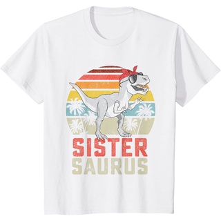 Sisters aurus T Rex dinosaurio Sister Saurus familia coincidencia camiseta para niños