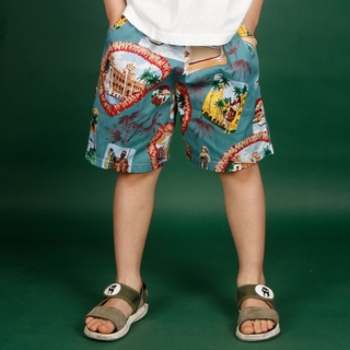 Pantalones de bebé de los niños padre-hijo pantalones de color sólido verano niños y niñas corto YXL- 1-2-1pcs (1)