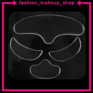 [maquillaje] 4 x antiarrugas frente ojos barbilla de silicona reutilizable conveniente almohadilla duradera