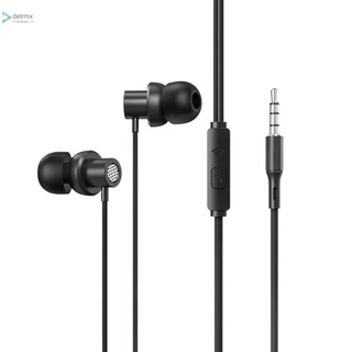 Detr Lenovo TW13 - auriculares con cable de 3,5 mm, Subwoofer, auriculares deportivos con cancelación de ruido HD, diseño ergonómico (1)