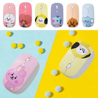 Mouse inalámbrico con Bluetooth Silencioso/Bts Bt21 Para Notebook/PcSuitable for computers Movies Games