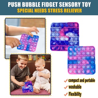 pop it push bubble fidget juguete sensorial autismo necesidades especiales alivio del estrés juguete