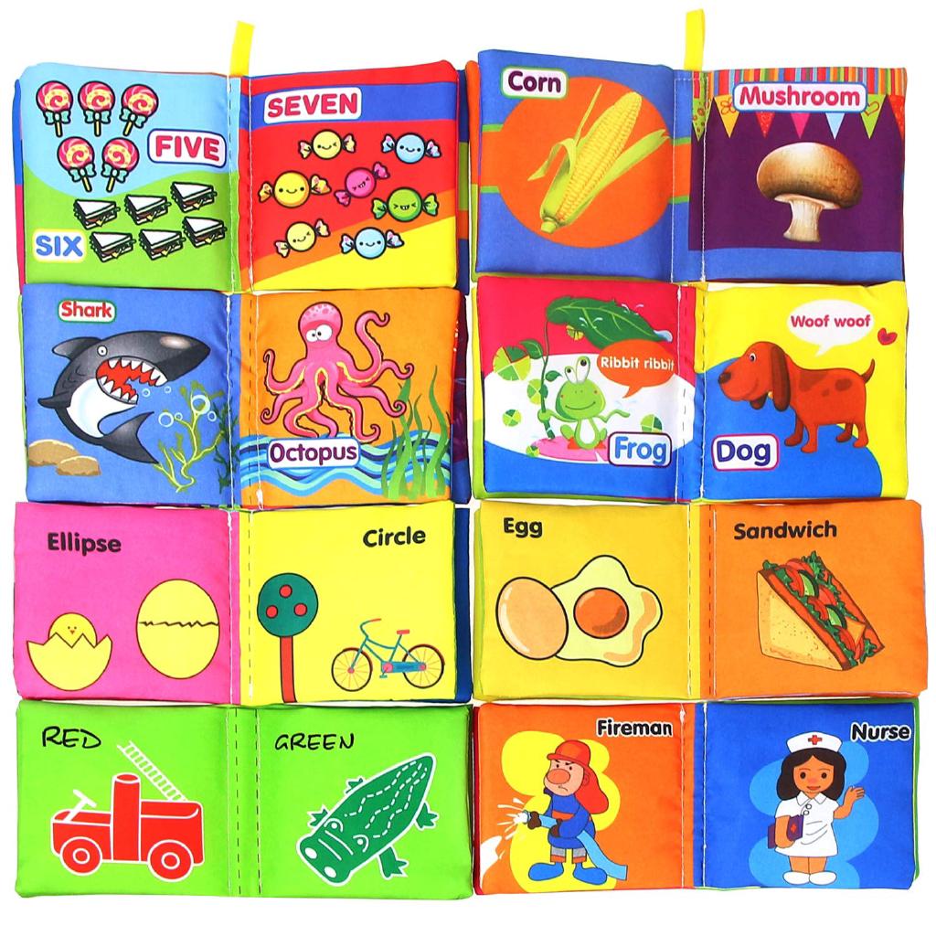 Baby's First Non-Toxic Soft Cloth Book Infant Kids Early Learning Education Toys (5)