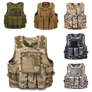 Adjustable Tactical Military Airsoft Molle Combat Army Plate Carrier Vest Unisex