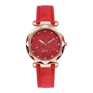 Reloj de cuarzo de oro rosa con diamantes de imitación coreanos de moda para mujer #longflight.my (3)