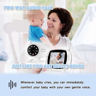 Monitor de bebé Digital inalámbrico de 3,5 pulgadas pantalla LCD de dos vías Audio vídeo bebé Monitor noche lindo bebé cámara