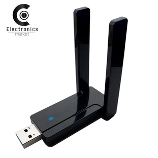 adaptador wifi usb para pc, adaptador inalámbrico usb 3.0 2.4g/5ghz doble banda 5dbi antena adaptador de red para escritorio, portátil