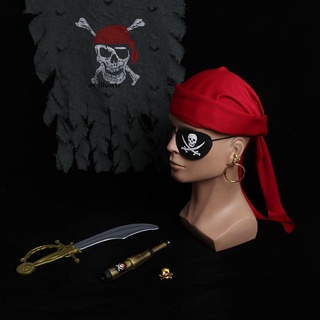 【wt】 Pirate Hat with Dreadlocks Caribbean Pirate Hat Caribbean Pirate Costume Pirate .