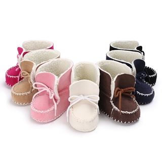 Invierno zapatos de bebé botas antideslizantes suave suela gruesa caliente niños pequeños botas