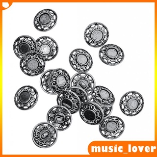 30 botones de plata antigua botones metálicos jeanskn dekoknfe para coser, aproximadamente 18 mm para chaquetas, pantalones, abrigo y más