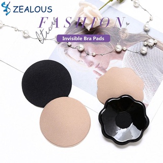 Zealous 1 Par brasier invisible De silicona reutilizable adhesivo Para senos