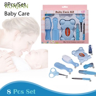 kunjian niños cuidado del bebé bebé clipper peine de pelo cepillo de dientes bebé kit de cuidado de la salud nariz limpiador moda material de seguridad termómetro/multicolor