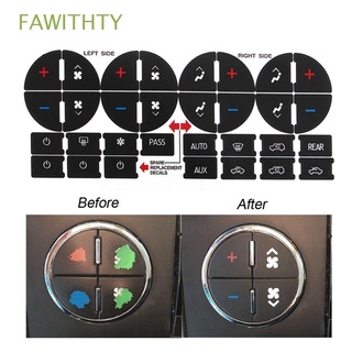 FAWITHTY Hot AC Dash Util Kit de reparacion Etiqueta de boton Decal Práctico Nuevo Reemplazo Control de clima