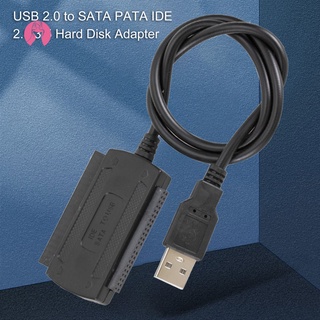 [dk] cable de conversión confiable plug play estable usb 2.0 a sata pata ide 2.5 3.5 cable adaptador de disco duro para computadoras