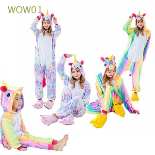 wow01 franela unicornio ropa de dormir animal arco iris pijama niños pijamas niños regalos kigurumi zapatos de dibujos animados cosplay disfraz